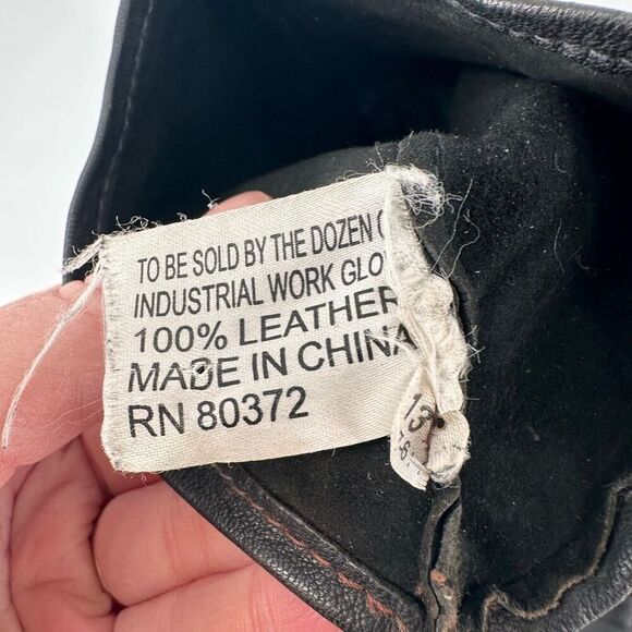 Tillman Onyx 44L Large Leather Industrial Black Top Grain Unlined TIG‎ Glove - Picture 6 of 6